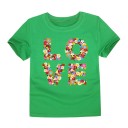 Piger T-shirt LOVE J3289 12