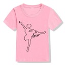 Piger T-shirt med ballerina B