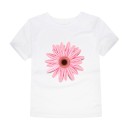 Piger T-shirt med blomsterprint J3489 6