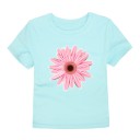 Piger T-shirt med blomsterprint J3489 14