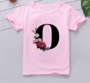 Piger T-shirt med bogstav B1564 15