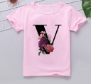 Piger T-shirt med bogstav B1564 22
