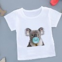 Piger T-shirt med dyr 4