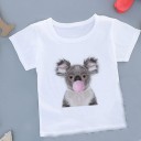 Piger T-shirt med dyr 1