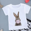 Piger T-shirt med dyr 7