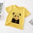 Piger T-shirt med dyr B1433 1