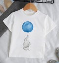 Piger T-shirt med dyr B1646 4