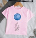 Piger T-shirt med dyr B1646 5