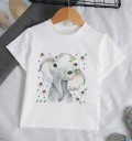 Piger T-shirt med dyr B1646 13
