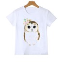 Piger T-shirt med dyr J461 10