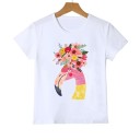 Piger T-shirt med dyr J461 13