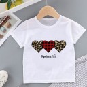 Piger T-shirt med hjerte B1583 C