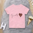 Piger T-shirt med hjerte B1583 B