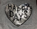 Piger T-shirt med hjerteprint og pailletter 8