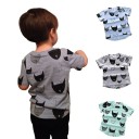 Piger T-shirt med tegneseriekat J1904 9