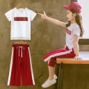 Piger T-shirt og bukser L1113 4