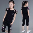 Piger T-shirt og bukser L1224 3