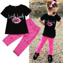 Piger T-shirt og bukser L1254 1