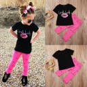 Piger T-shirt og bukser L1254 3