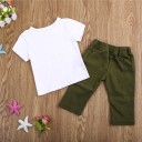 Piger T-shirt og bukser L1416 3