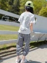 Piger T-shirt og bukser L1546 3