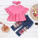 Piger T-shirt og bukser L1564 5