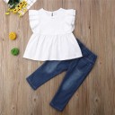 Piger T-shirt og jeans L1345 3