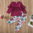 Piger T-shirt og leggings L1504 2