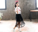 Piger T-shirt og nederdel L1335 6