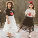 Piger T-shirt og nederdel L1335 3