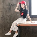 Piger T-shirt og nederdel L1335 5