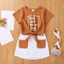 Piger T-shirt og nederdel L1456 7
