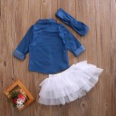 Piger T-shirt og nederdel N599 3