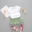 Piger T-shirt og shorts L1253 4