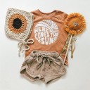 Piger T-shirt og shorts L1256 1
