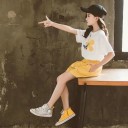 Piger T-shirt og shorts L1336 2