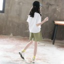 Piger T-shirt og shorts L1336 4