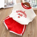 Piger T-shirt og shorts L1396 3