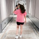 Piger T-shirt og shorts L1421 2