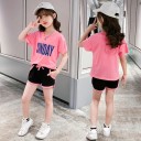 Piger T-shirt og shorts L1421 3