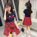 Piger T-shirt og shorts L1430 2