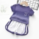 Piger T-shirt og shorts L1493 4