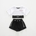 Piger T-shirt, tanktop og shorts L1330 4