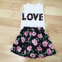 Piger tanktop og nederdel L1341 3