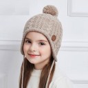 Piger vinterhue med pompon J624 2