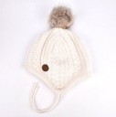 Piger vinterhue med pompon J624 8