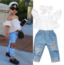 Pigerbluse og bukser L1234 1