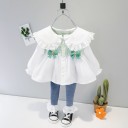 Pigerbluse og bukser L1277 6
