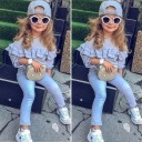 Pigerbluse og bukser L1281 6