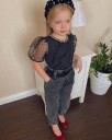 Pigerbluse og bukser L1438 1